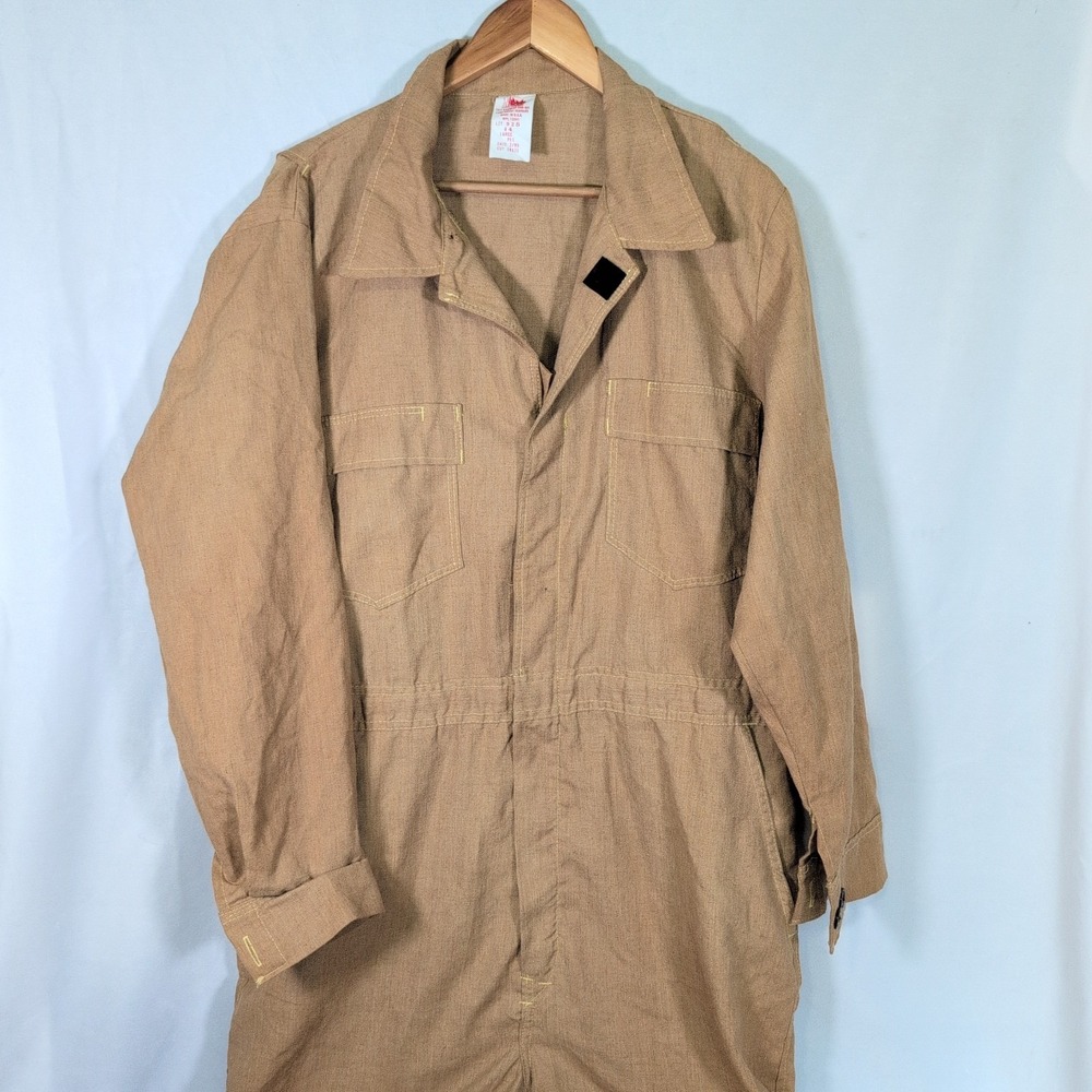 Vintage Lion Uniform Flame Retardant Coveralls USA Size 44 XL Nomex 2/1995